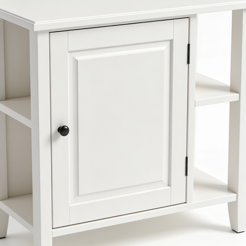 DanielaAlannah Shirai Sangyo PTS-8560D WH Under-Counter Storage Rack, Door Type, Cabinet, Wooden, Combined Width for Kitchen and Dining Room, Simple Design, White, Width 23.6 inches (60 cm), Depth 11.7 inches (29.6